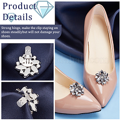 2Pcs Platinum Alloy Shoe Buckle Clips&nbsp;ALRI-FG0001-04A