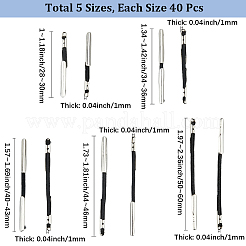 200Pcs 5 Styles Elastic Barbed Cord&nbsp;FIND-SC0021-80A