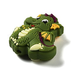 Dinosaur Food Grade Silicone Focal Beads&nbsp;SIL-Z014-06B