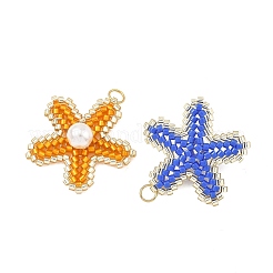 MIYUKI Glass Seed Beaded & Shell Pearl Pendants&nbsp;PALLOY-MZ01378