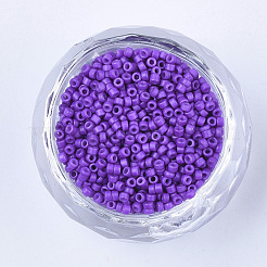 Baking Paint Cylinder Seed Beads&nbsp;SEED-Q036-02A-D08