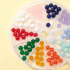 100Pcs 10 Colors Natural Dyed Malaysia Jade Beads&nbsp;G-FS0002-49