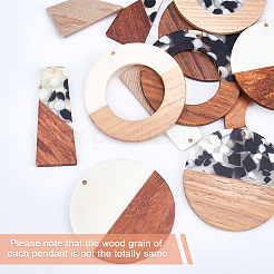 DIY Wooden Dangle Earring Making Kits&nbsp;DIY-OC0006-44