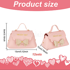 Foldable PU Leather Candy Gift Bags&nbsp;ABAG-WH0032-61B