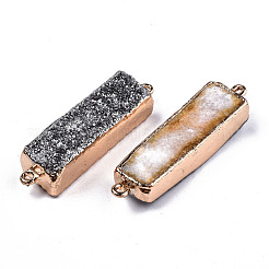 Natural Druzy Agate Links Connectors&nbsp;G-T131-89D