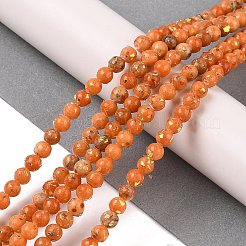 Assembled Natural Dolomite and Synthetic Opal Beads Strands&nbsp;G-Q017-G06-01B-1
