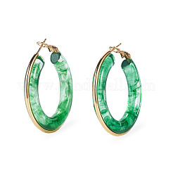 1 Pair 304 Stainless Steel Hoop Earrings&nbsp;EJEW-TA0001-89A