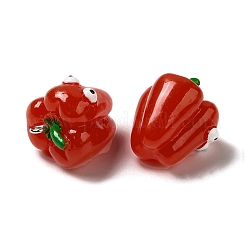 Cartoon Opaque Resin Vegetable Pendants&nbsp;CRES-B018-07A