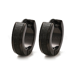 304 Stainless Steel Polishing Hoop Earrings&nbsp;EJEW-M106-01E-EB