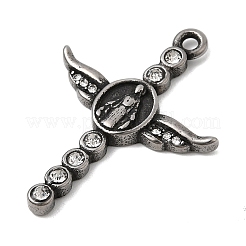 Religion 304 Stainless Steel with Rhinestone Pendants&nbsp;STAS-Z179-09AS