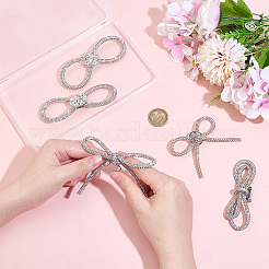 5Pcs 5 Styles Bowknot Iron Brooches for Backpack Clothes&nbsp;JEWB-AR0001-18