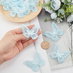 30pcs Handmade Organza Woven Costume Accessories&nbsp;DIY-GF0005-35D