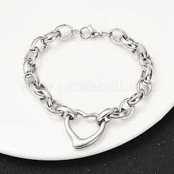 Tarnish Resistant 304 Stainless Steel Cross Rolo Chain Jewelry Sets&nbsp;SJEW-A077-02P