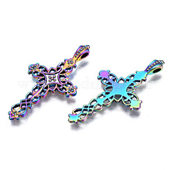 Rainbow Color Alloy Pendant Enamel Settings&nbsp;PALLOY-N163-146-NR