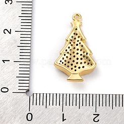 Christmas Series Brass Micro Pave Cubic Zirconia Pendants&nbsp;KK-Q010-01G-05