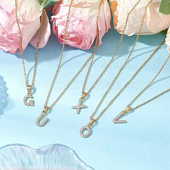 26Pcs Alloy Rhinestone Pendant Necklaces&nbsp;NJEW-JN05244