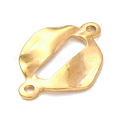 304 Stainless Steel Textured Links Connector Charms&nbsp;STAS-K302-02C-G