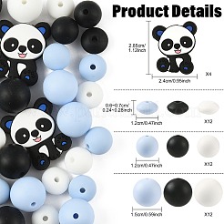 40Pcs 10 Styles Silicone Beads&nbsp;SIL-FS0001-27A