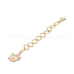 Brass Round Ring Knitting Row Counter Chains&nbsp;HJEW-JM00886