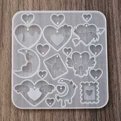 Heart DIY Silicone Ornaments Pendant Molds&nbsp;LS-SIMO-R012-02