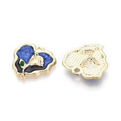 Alloy Enamel Pendants&nbsp;ENAM-N069-04KCG
