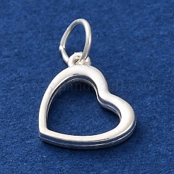 925 Sterling Silver Heart Charms&nbsp;STER-G045-01S-03