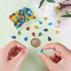 50Pcs Handmade Millefiori Glass Charms&nbsp;LK-CJ0001-07