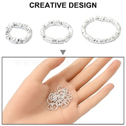 90Pcs 3 Styles Iron Open Jump Rings&nbsp;IFIN-YW0003-36