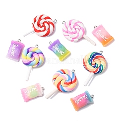 10Pcs 2 Styles Resin Pendants&nbsp;RESI-FP0001-31