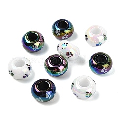 Opaque Acrylic European Beads&nbsp;SACR-CJC0001-37