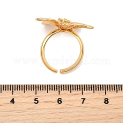 Brass Cuff Rings for Women&nbsp;RJEW-Z097-01G-02