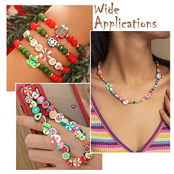 200Pcs Christmas Themes Handmade Polymer Clay Beads&nbsp;CLAY-CJ0001-95