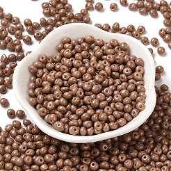 6/0 Opaque Baking Paint Glass Seed Beads&nbsp;X1-SEED-M012-02A-02
