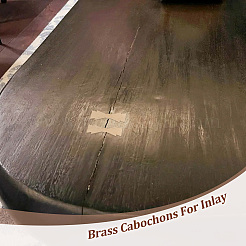 3Pcs Brass Cabochons&nbsp;DIY-OC0013-26B