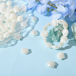 240Pcs 3 Styles Pearlized Opaque Resin Beads&nbsp;RESI-CA0001-82