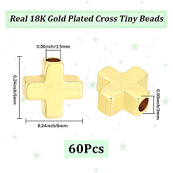 60Pcs Brass Beads&nbsp;KK-BBC0028-64