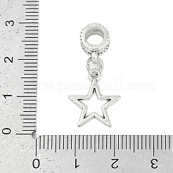 Rack Plating Brass European Dangle Charms&nbsp;KK-R200-08AS