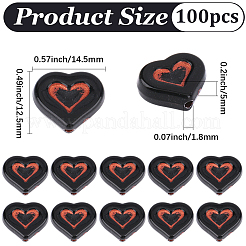 100Pcs Opaque Acrylic Beads&nbsp;OACR-PA0001-52