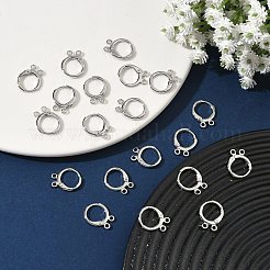 SHEGRACE Brass Leverback Earring Findings&nbsp;XGR0091P-88P