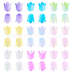 450Pcs 9 Colors Transparent Acrylic Beads Caps&nbsp;OACR-TA0003-07