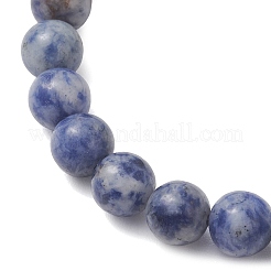 3Pcs 3 Styles Natural Blue Spot Jasper Beaded Stretch Bracelets for Women Men&nbsp;BJEW-JB13401