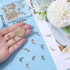 40Pcs Brass Bead Tips&nbsp;KK-BBC0010-54