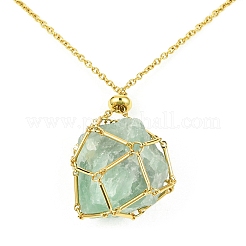 304 Stainless Steel Macrame Pouch Braided Gemstone Holder&nbsp;X-NJEW-JN04468-08