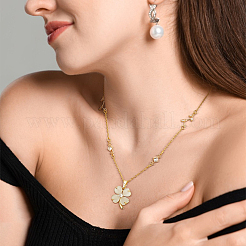 8Pcs Brass Micro Pave Clear Cubic Zirconia & Cat Eye Pendants&nbsp;KK-BC0015-63A