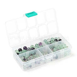 340Pcs 4 Style Natural Fluorite Beads&nbsp;G-LS0001-49
