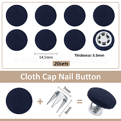 Cotton Cap Top Buttons&nbsp;BUTT-BC0001-13B