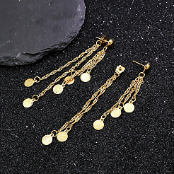 Brass Tassel Stud Earrings&nbsp;CO5306
