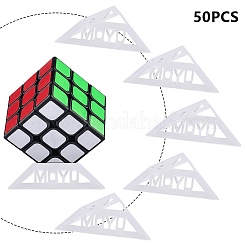 Plastic Triangle Speed Magic Cubes Base Holder Frame Accessories Puzzle Cube Organize&nbsp;ODIS-WH0005-67