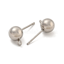 Non-Tarnish 304 Stainless Steel Stud Earring Findings&nbsp;LS-STAS-O004-10E-P