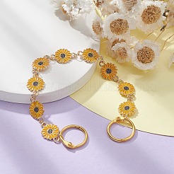 Sunflower Alloy Enamel Link Shoe Chains&nbsp;FIND-JF00109